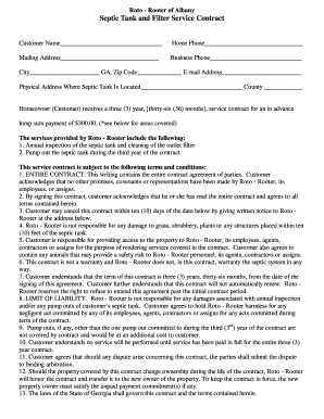Maintenance contract
